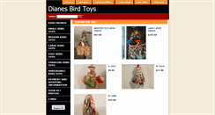 Desktop Screenshot of dianesbirdtoys.com